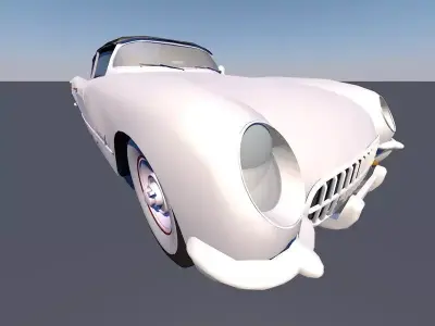 Car 53 vette Free 3D model