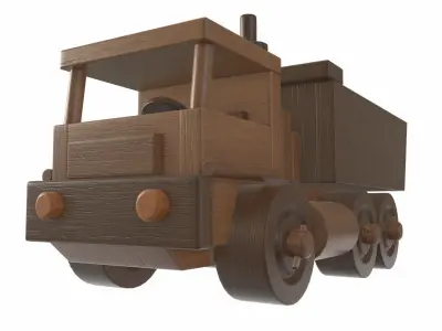 Truck wooden 3D model
