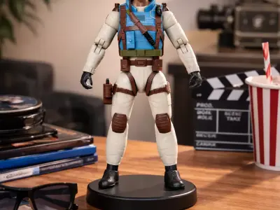 Franklin Airborne Talltree Action Figure Low Poly 3D Model Low-poly 3D model