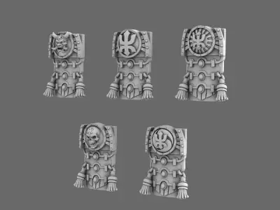 Red Ronin Samurai Tabards 3D print model