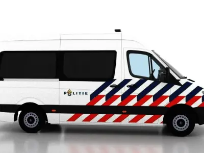 Mercedes Benz Sprinter L2H2 2009 Netherlands Police Passenger 3D model