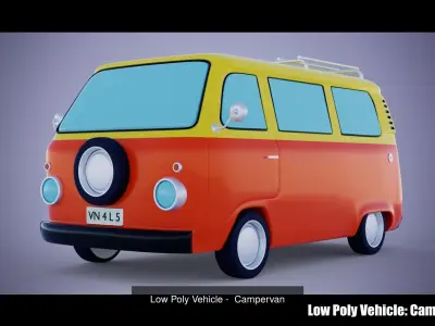 17 Low Poly Stylized Vehicles 3D Model Pack