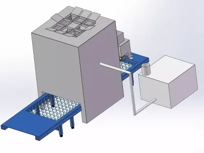 Automatic Food Packaging Machine 3D model