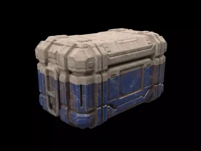 Sci-fi box 3D model by jwolf73