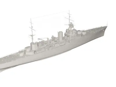 Military Ship 3D model