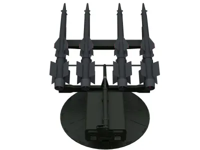 Missile Launcher Low-poly 3D model