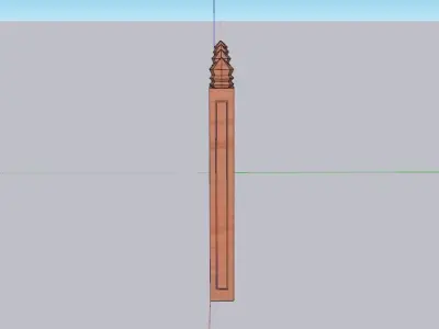 indian jodhpuri stone jali Low-poly 3D model