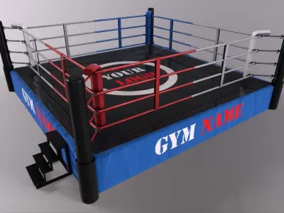 PBR Boxing Ring - Type B Low-poly 3D model