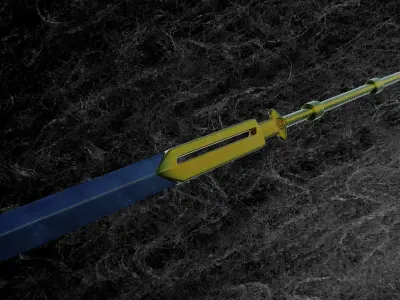 KNIGHT SPEAR  Low-poly 3D model