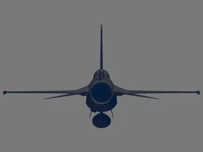 F-16A Block 15 ADF Fighting Falcon 3D model