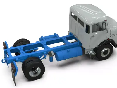 Mercedes-Benz LAK 710 4x4 Chassis Cab 70s Off-Road Truck  3D model