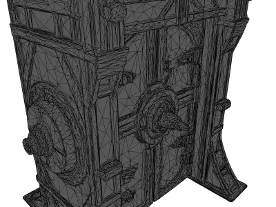 Industrial Heavy Vault Door 3D model
