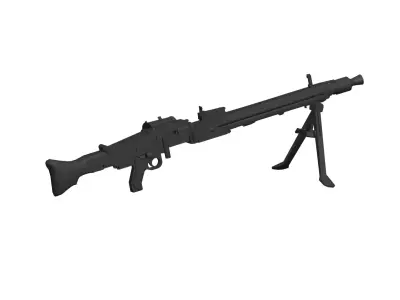 MG 42  machine gun 3D model