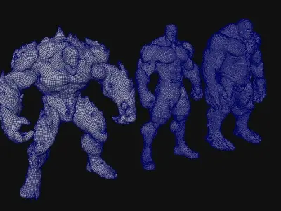 Fighters 3D model