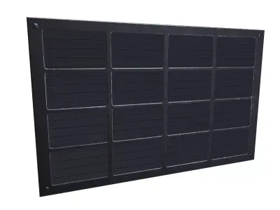 Wall vent metal Low-poly 3D model