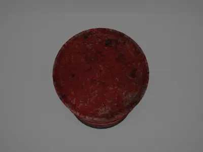 Old Metal Barrel 3D model