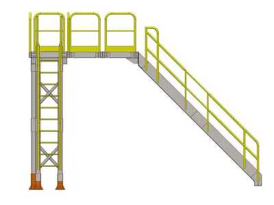 Plataforma Low-poly 3D model