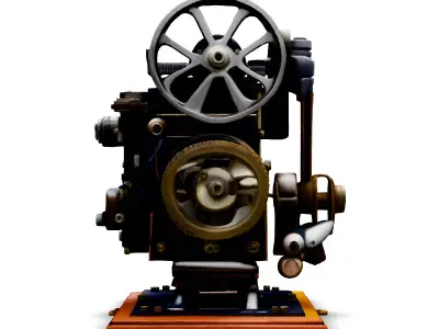 Vintage Film Projector 3D Model Low-poly 3D model