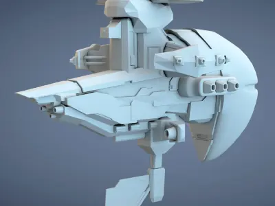 War Spaceship Free 3D model