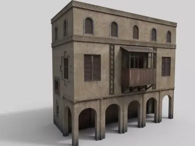 Eastern house 3D model purchase