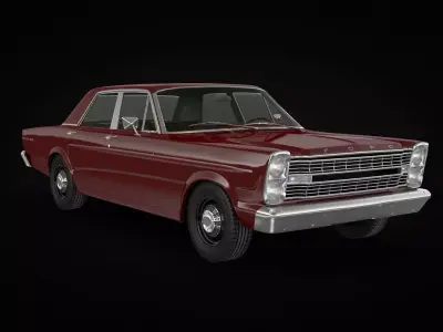 Galaxie 1966 Sedan 3D model