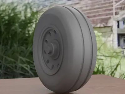 Aircraft Wheels - Landing Gear 3D print model