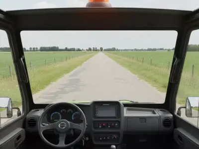 Bright Green Utility Vehicle 3D model