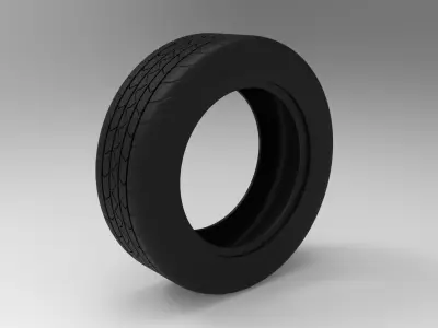 Car Wheel 3D model V2