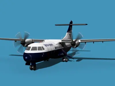 ATR-42-320 British Airways 3D model