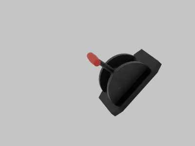 lever Low-poly 3D model