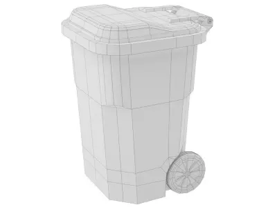 Garbage Container 1 Lowpoly Low-poly 3D model