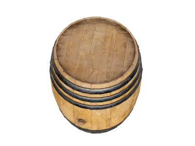 Wooden BARREL 3D model