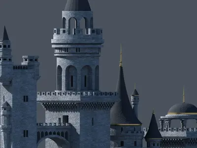 Fantasy Castle 003 3D model