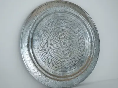 Moroccan Antique Tray 3D model 3D model