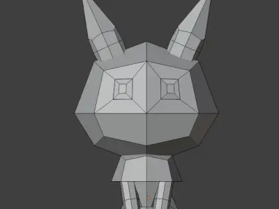 Low-poly fox Low-poly 3D model purchase