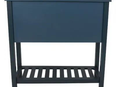Bull Antique Navy Rosas Console Table 3D model
