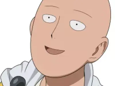 Saitama dumb face 3d Model - One Punch Man Low-poly 3D model