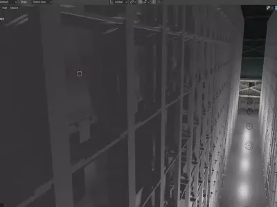 Warehouse interior and exterior 3d model 3D model 3D model