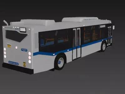 Bus Coach  Vehicle City Bus 3D model
