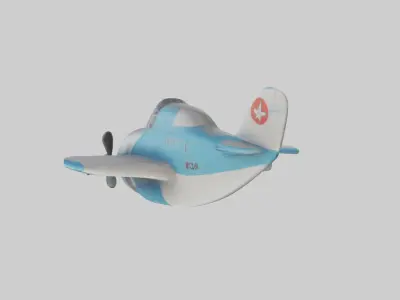 Cartoon Airplane model 3D model