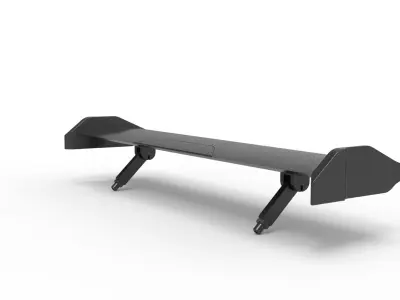 Modern spoiler tuning gear rc car  3D model