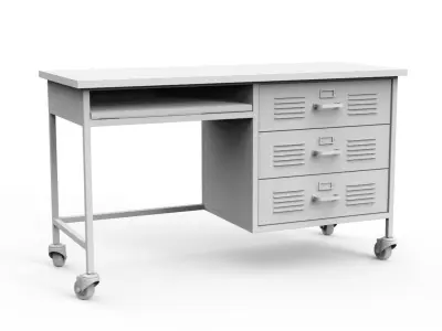 Industrial Desk 3D model