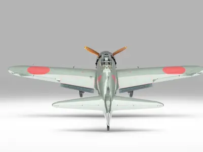 Mitsubishi A6M Zero 3D model get