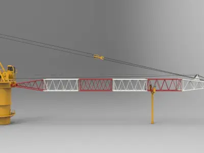 Tower Crane 3D model