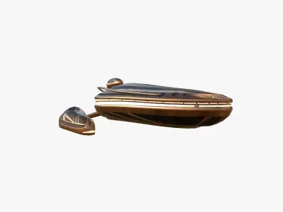 Alien Spaceship UFO H06 Copper - Sci Fi Spacecraft Design Low-poly 3D model