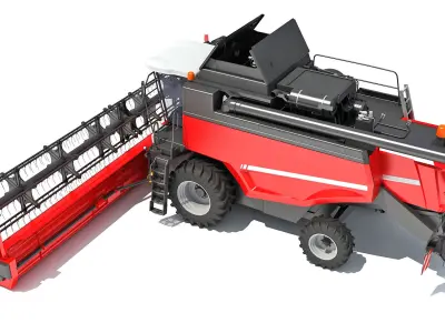 Combine Harvester 3D model 22
