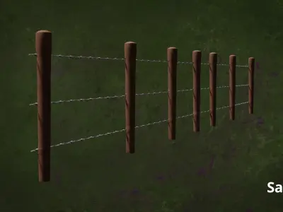 Military FencesWireB SeriesMFO - N2P 3D model