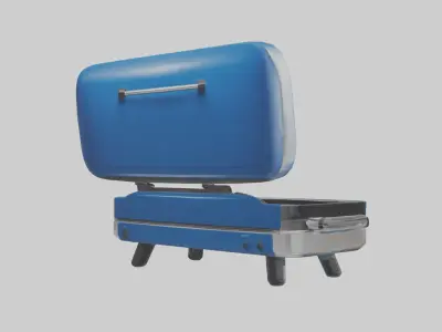 Electric grill model Low-poly 3D model