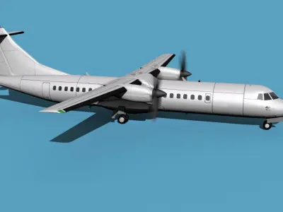 ATR  ATR-72-600 Unmarked 1 3D model