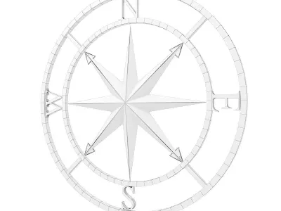 Compass rose  3D model